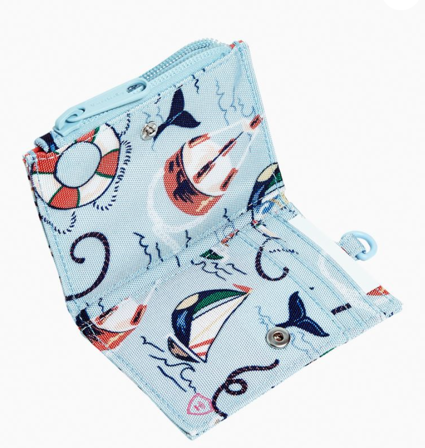 VERA BRADLEY REACTIVE RFID LANYARD CARD CASE