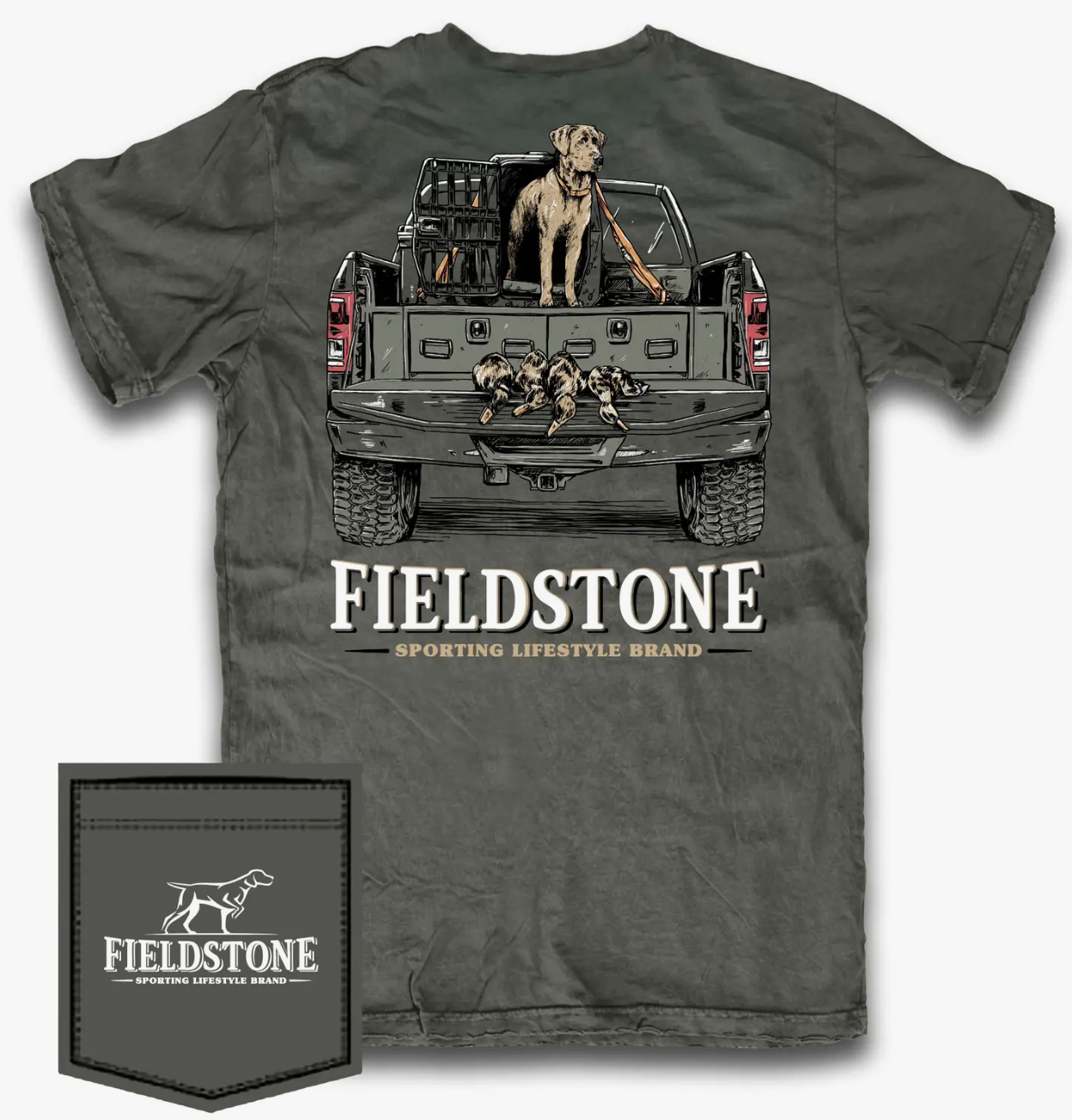 FIELDSTONE TRUCKBED DOG TODDLER SHORT SLEEVE