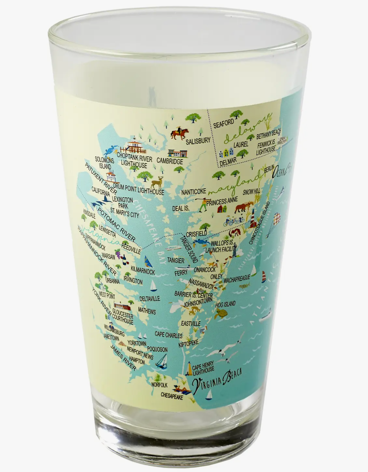 LOWER CHESAPEAKE 16 OZ PINT GLASS