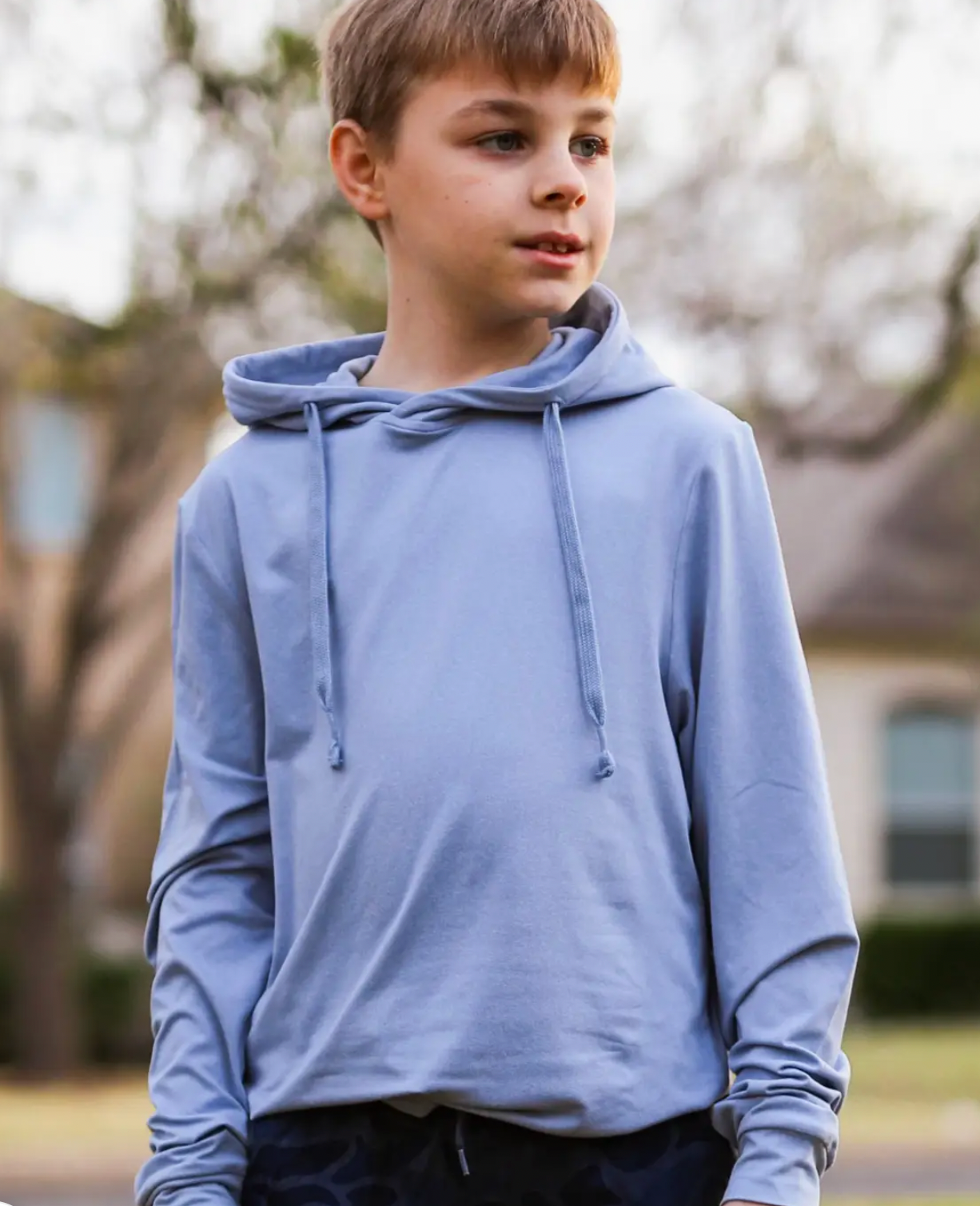 BURLEBO YOUTH HOODIE SKY BLUE