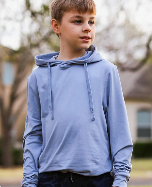 BURLEBO YOUTH HOODIE SKY BLUE