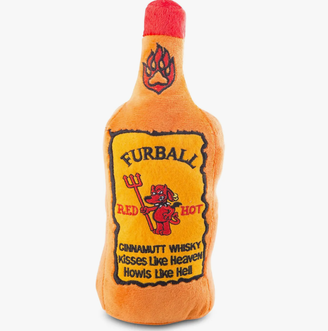 FURBALL CINNAMUTT WHISKY TOY SQUEAKER DOG TOY