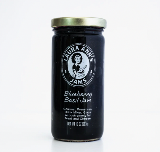 LAURA ANN'S BLUEBERRY BASIL JAM