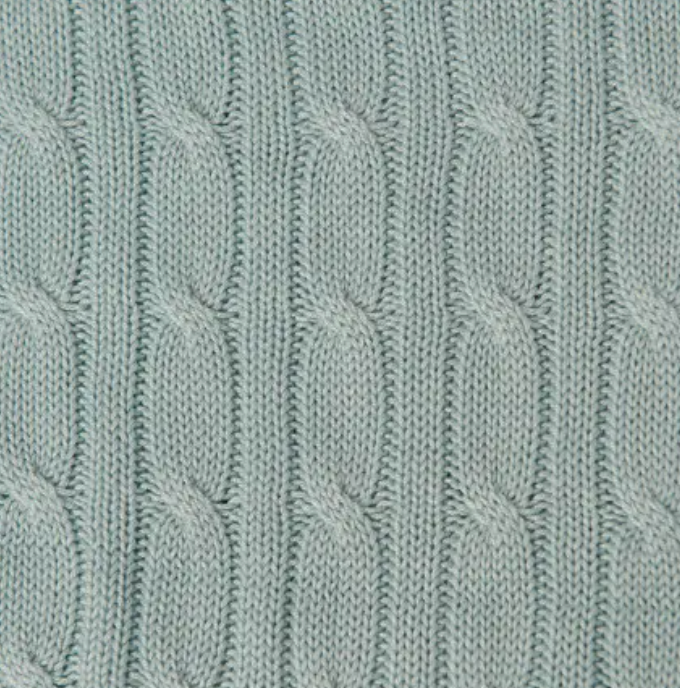 CABLE KNIT BABY BLANKET