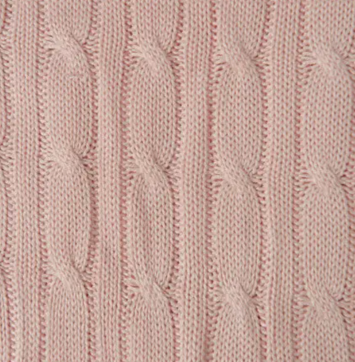 CABLE KNIT BABY BLANKET