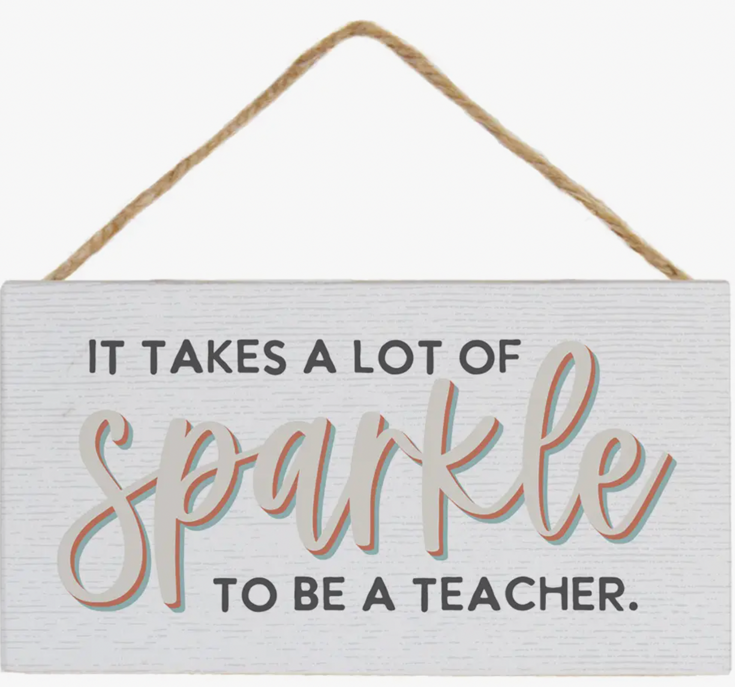 SPARKLES TEACHER PETITE HANGING SIGN