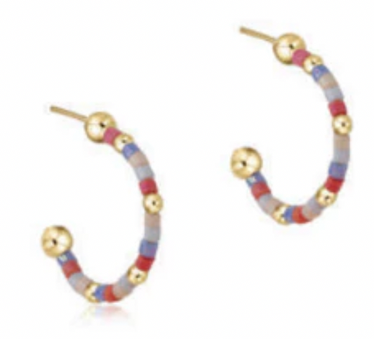 ENEWTON HOPE UNWRITTEN 1" POST HOOP EARRINGS***