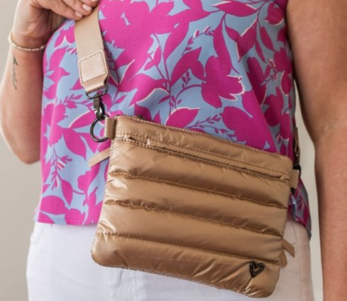preneLOVE DELTA PUFFER BELT CROSSBODY BAG