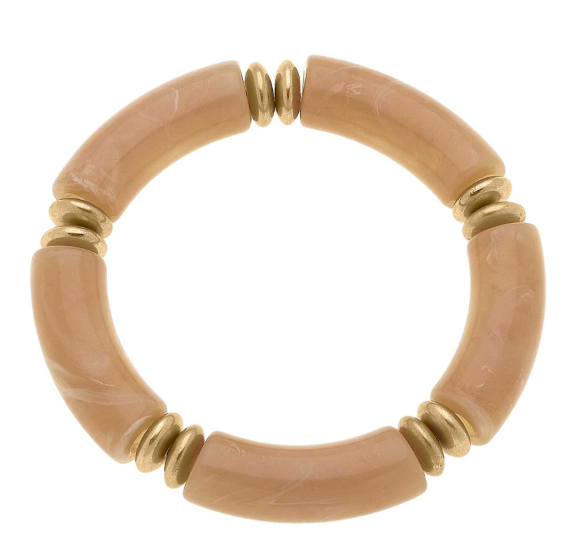 LELANI RESIN DISC STRETCH BRACELET