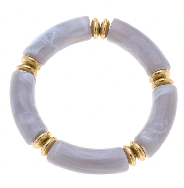 LELANI RESIN DISC STRETCH BRACELET