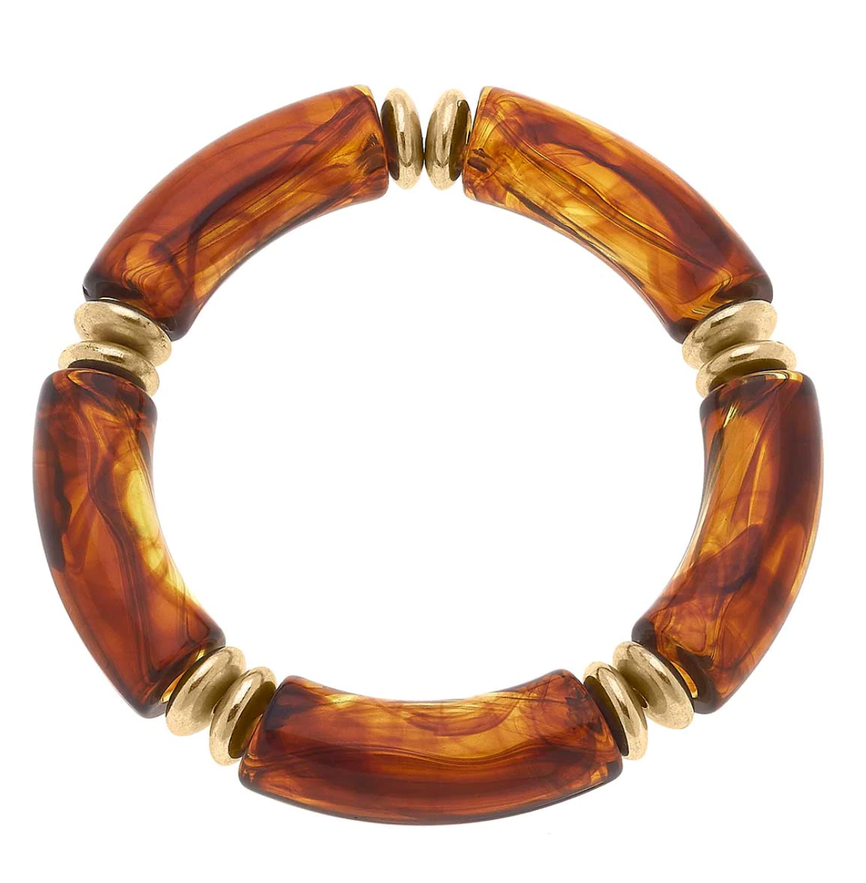 LELANI RESIN DISC STRETCH BRACELET