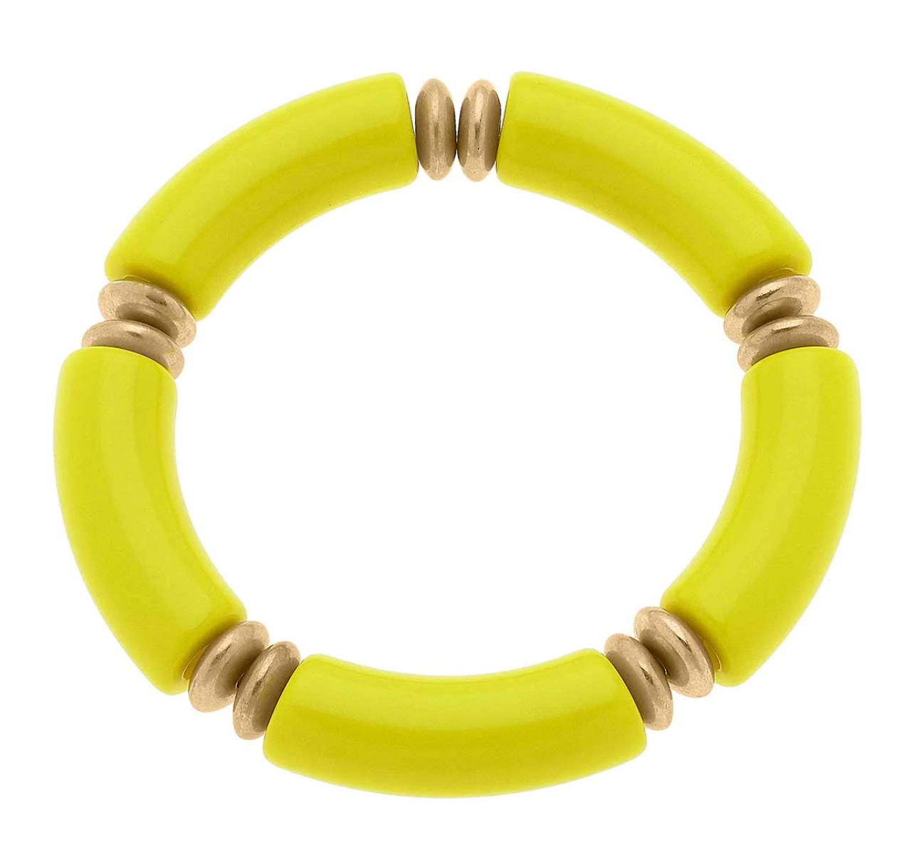 LELANI RESIN DISC STRETCH BRACELET