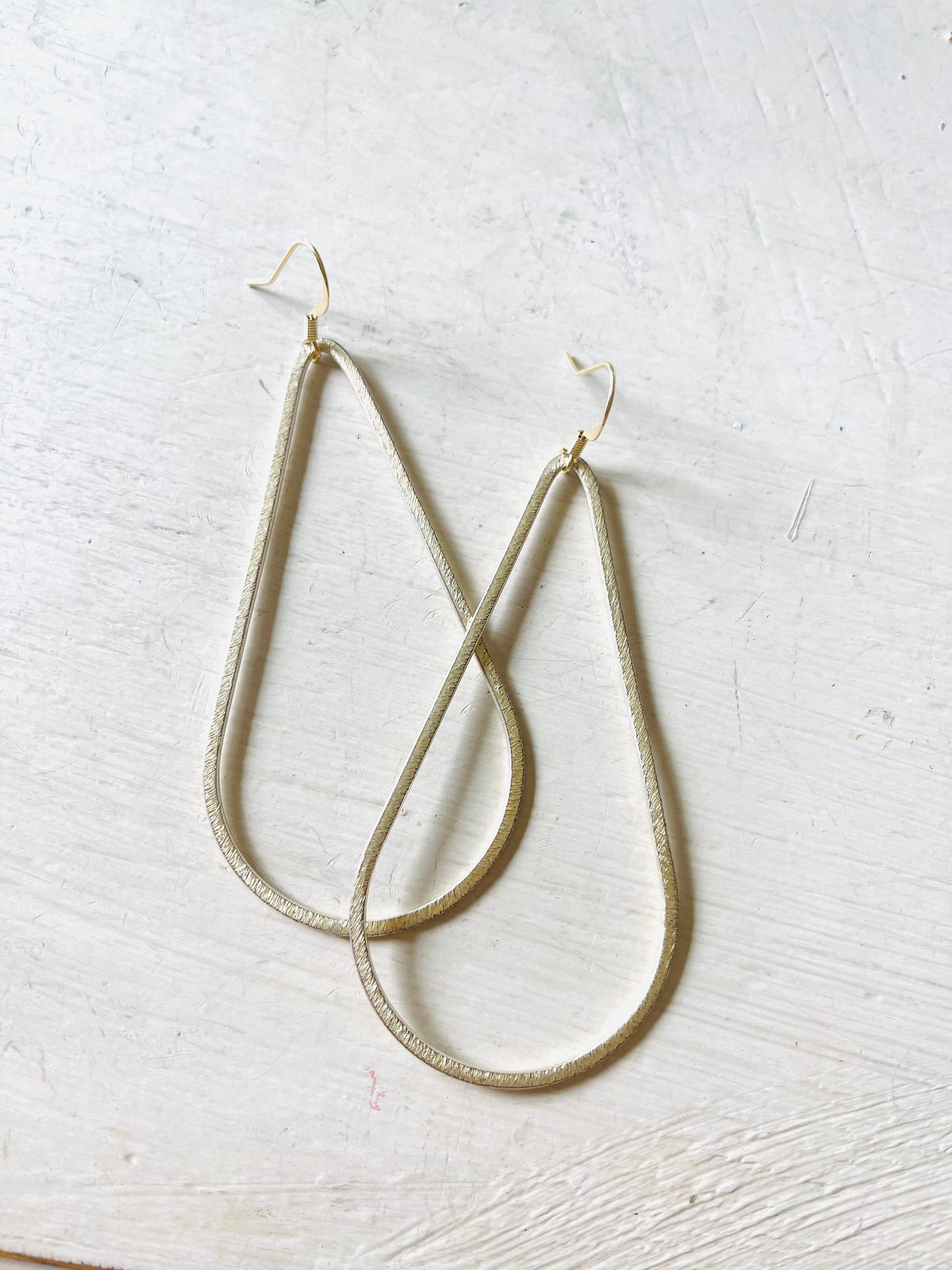 TEARDROP GOLD EARRINGS