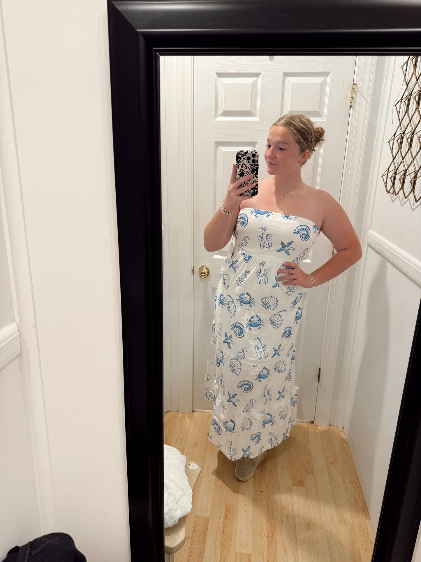 BAILEY ROSE SLEEVELESS COASTAL MAXI DRESS
