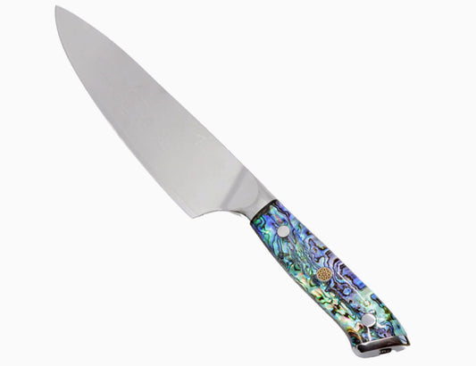 TOADFISH CHEF KNIFE 8 INCH ABALONE
