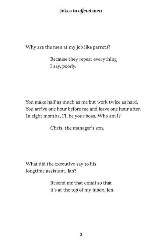 JOKES TO OFFEND MEN