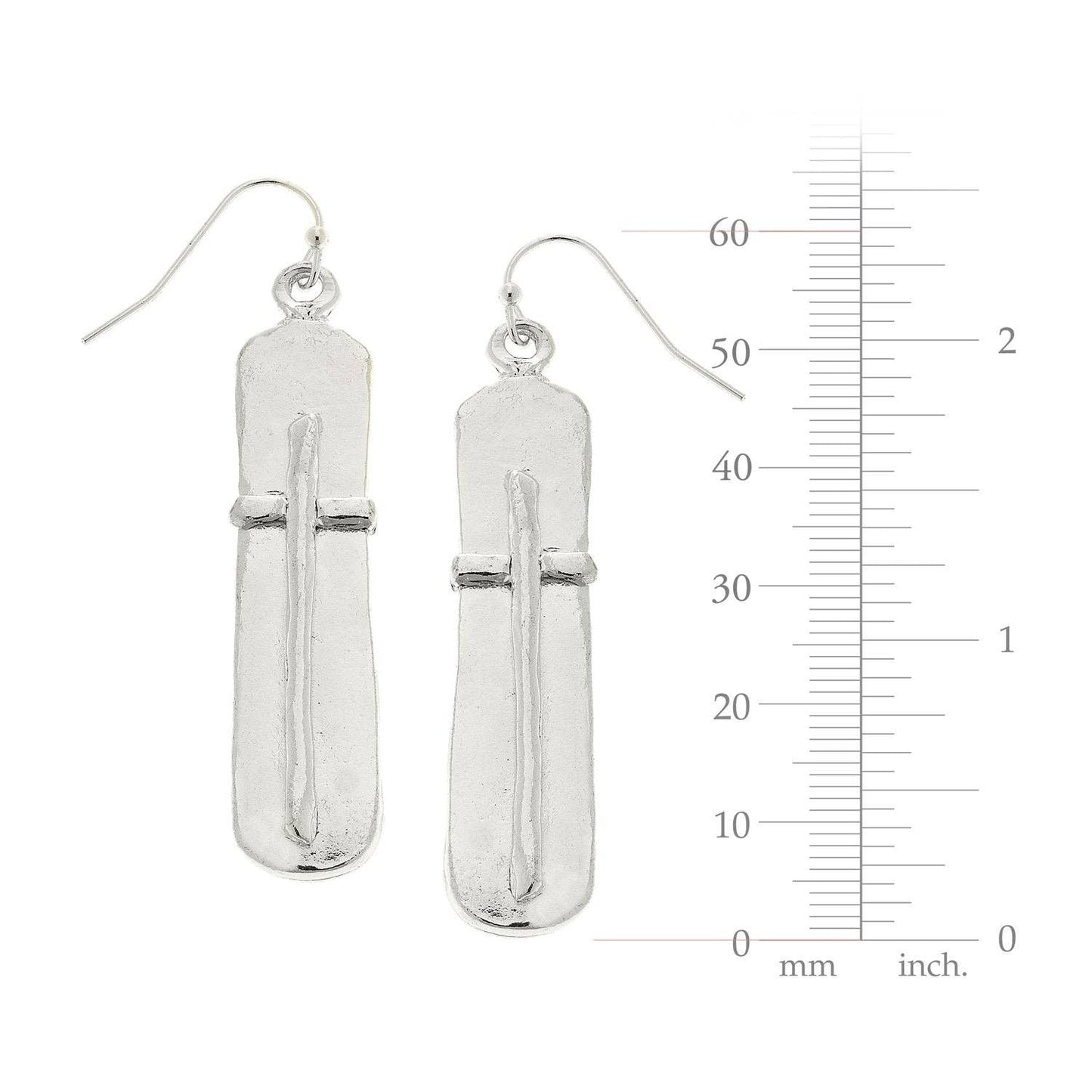 Bar Cross Earrings