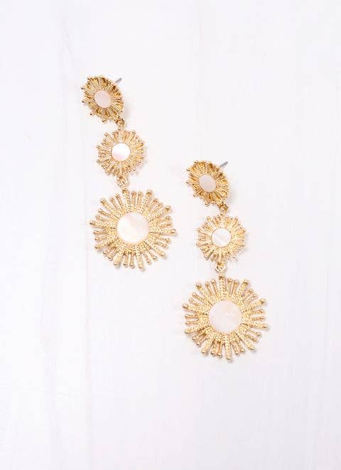 Margareta Sunburst Earring GOLD