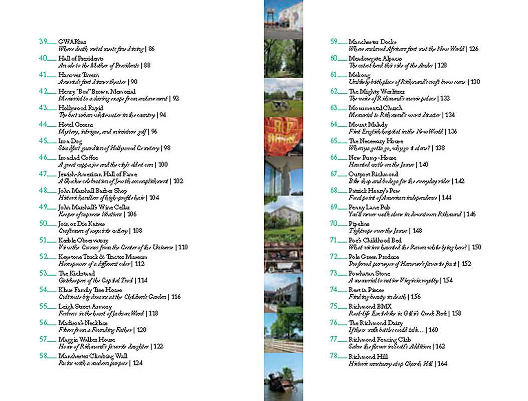 111 PLACES IN RICHMOND THAT YOU MUST NOT MISS