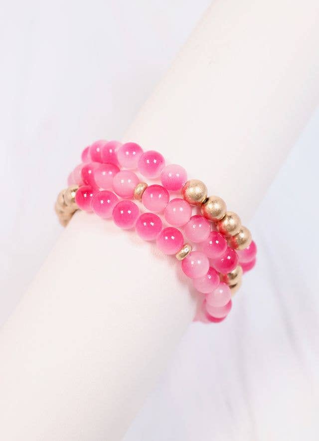 Edwardes Bracelet Set HOT PINK