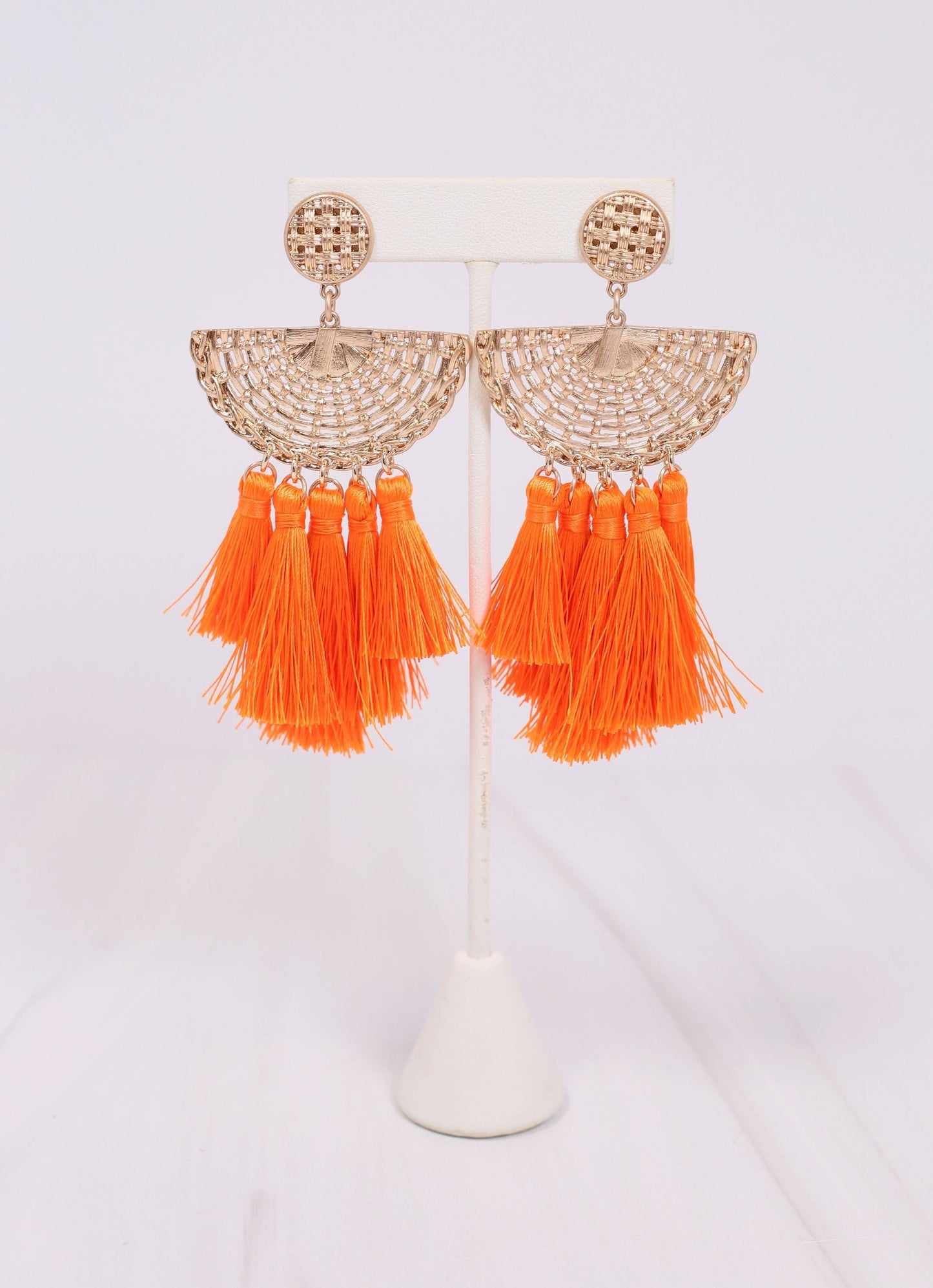 Colvin Tassel Drop Earring ORANGE