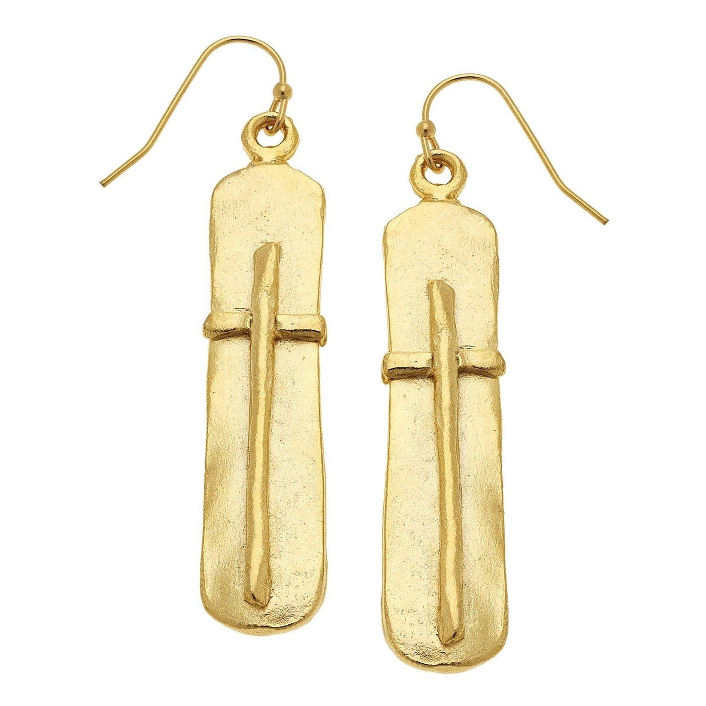 Bar Cross Earrings