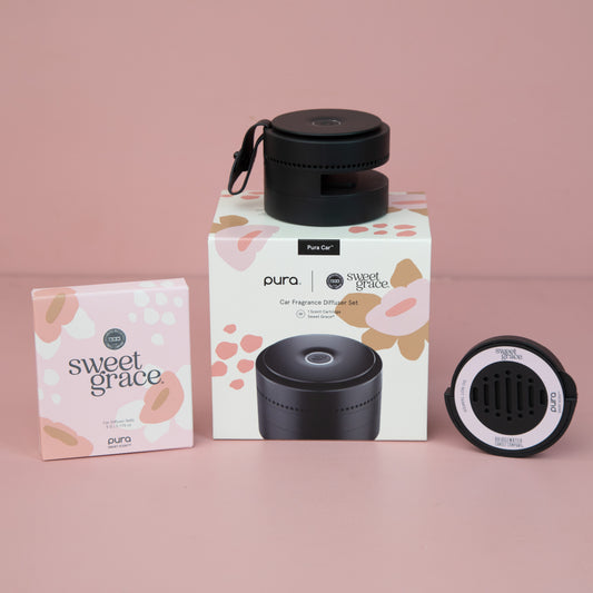 SWEET GRACE PURA + BRIDGEWATER CAR DIFFUSER SET