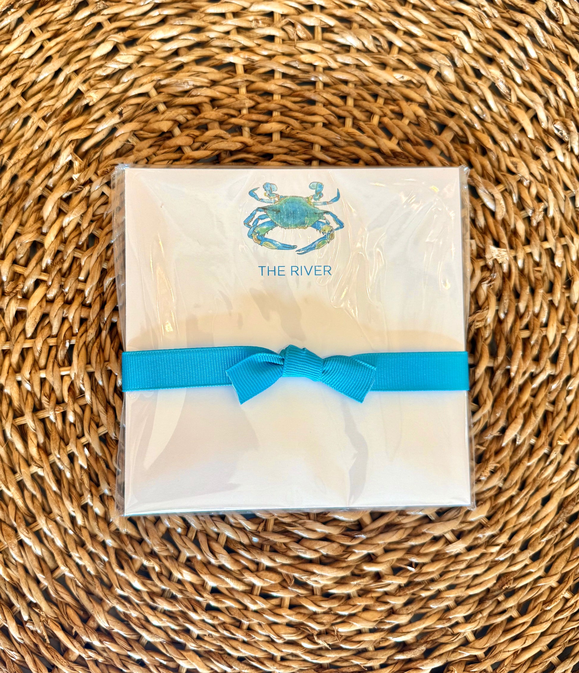 Notepad River Design THE RIVER NOTEPAD WITH CRAB – River Birch Gifts