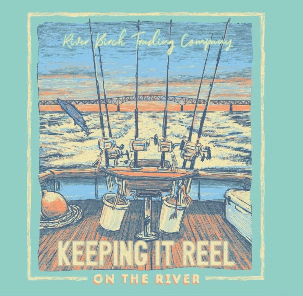 RIVER BIRCH KEEPIN IT REEL SHORT SLEEVE