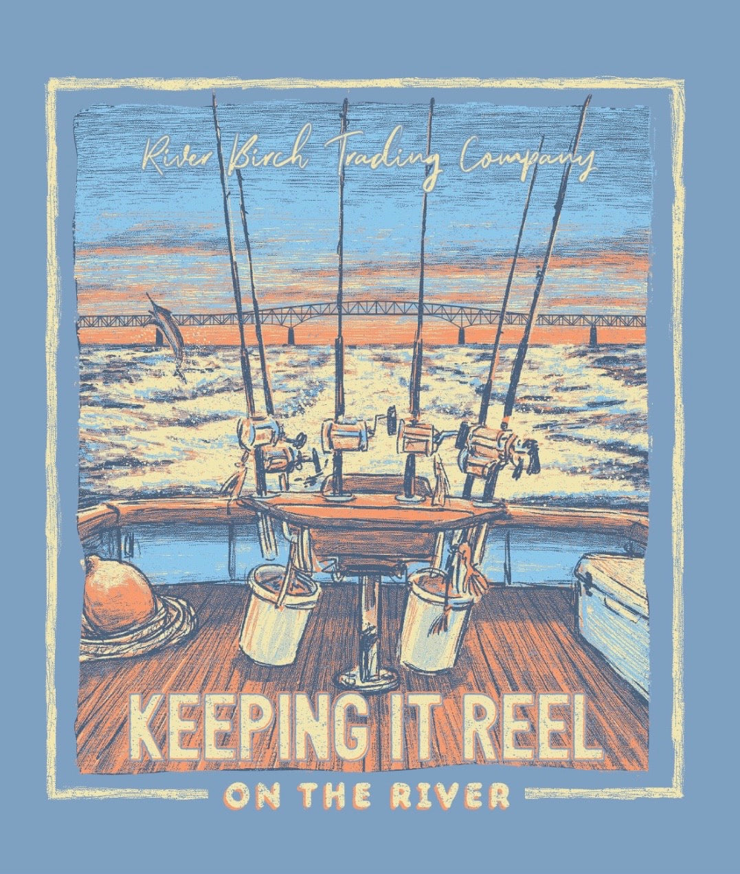RIVER BIRCH KEEPIN IT REEL SHORT SLEEVE