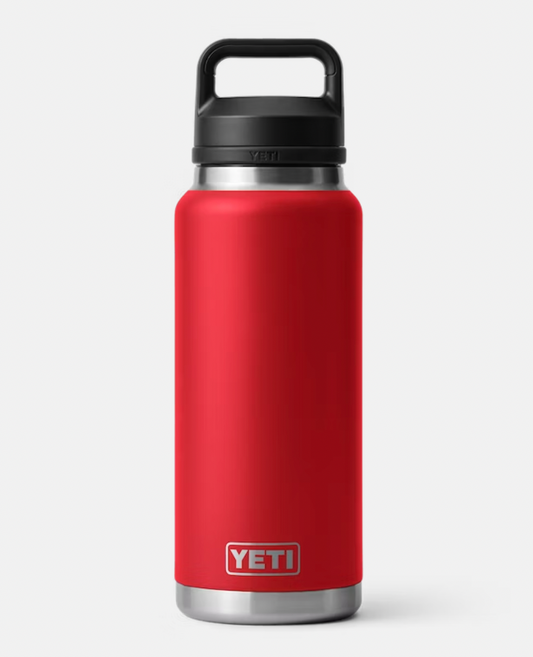 YETI RAMBLER 36 OZ BOTTLE CHUG RESCUE RED