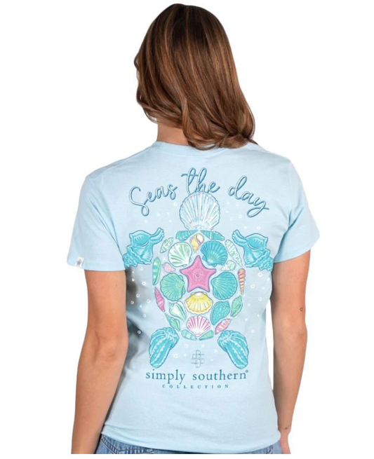 SIMPLY SOUTHERN SEAS THE DAY SHORT SLEEVE