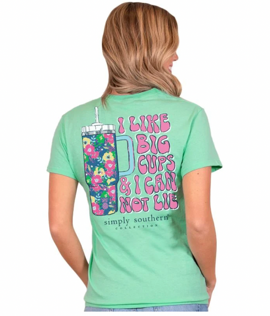 SIMPLY SOUTHERN BIG CUPS SHORT SLEEVE