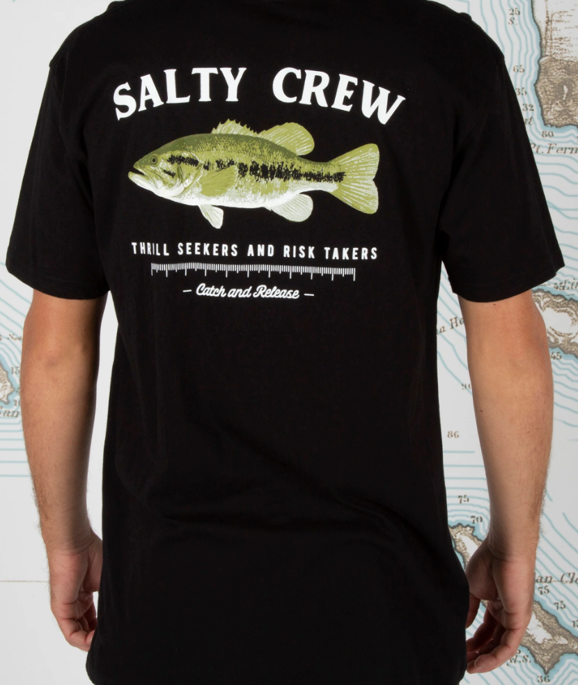 SALTY CREW BIGMOUTH PREMIUM S/S TEE BLACK