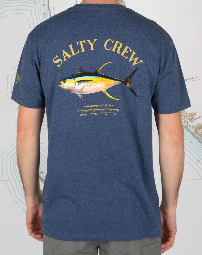 SALTY CREW Ahi Mount Navy/Heather S/S Standard Tee