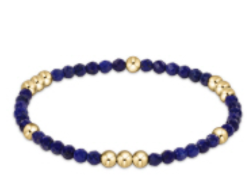 ENEWTON Worthy Pattern 3mm Bead Bracelet - Lapis***