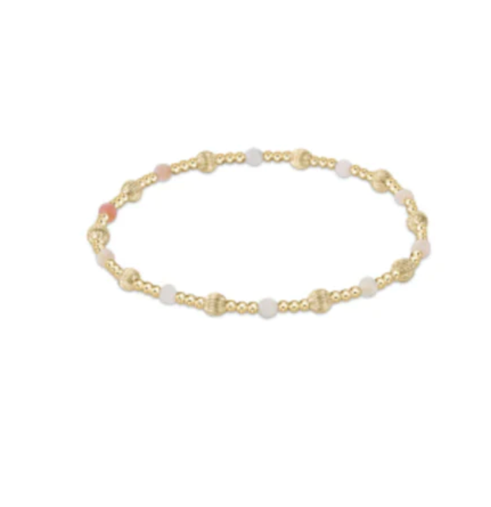 ENEWTON Dignity Sincerity Pattern 4mm Bead Bracelet - Pink Opal
