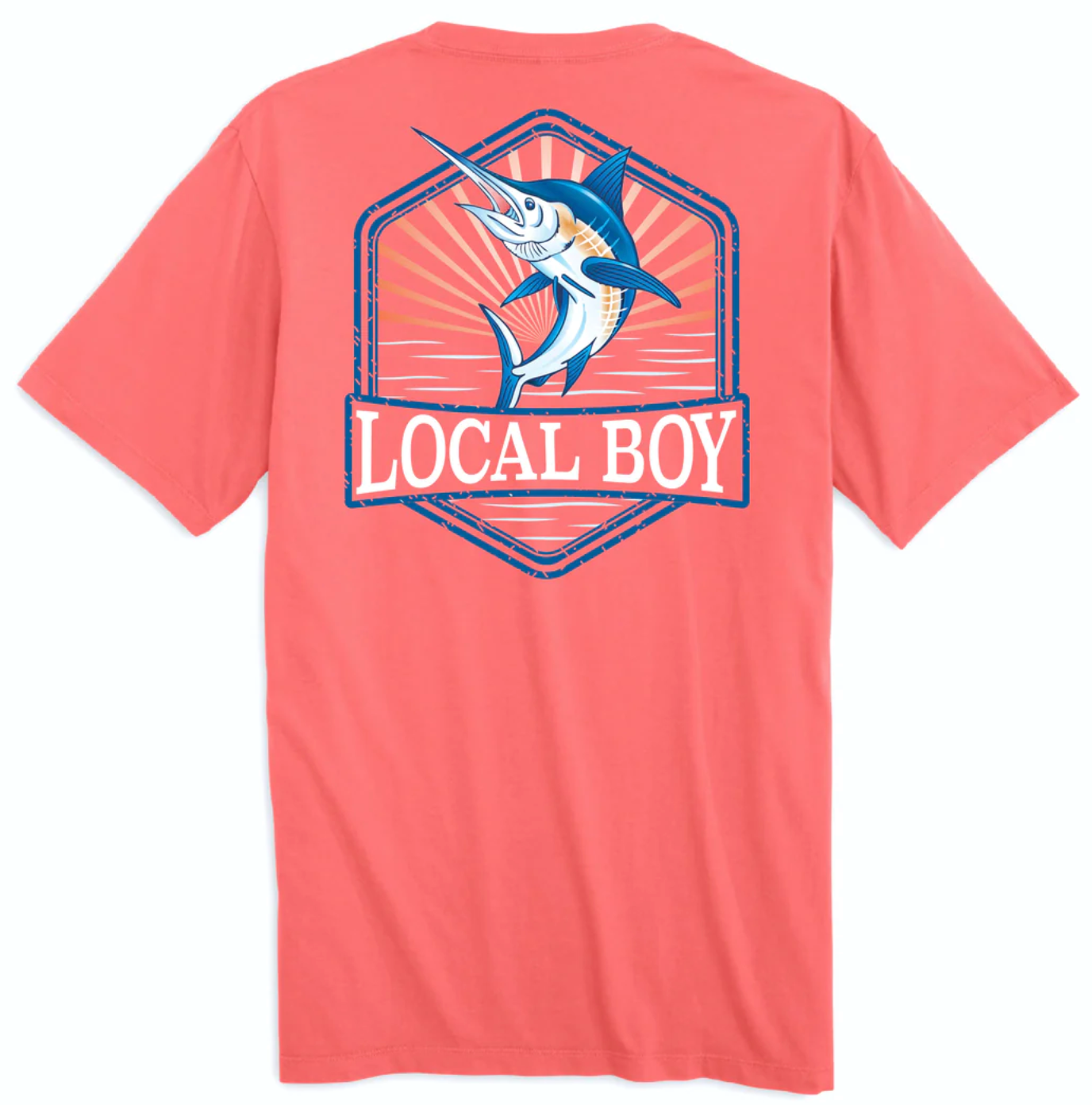 LOCAL BOY OUTFITTERS MARLIN CORAL SHORT SLEEVE**