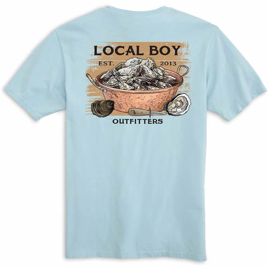 LOCAL BOY OUTFITTERS OYSTER ROAST CHAMBRAY SHORT SLEEVE**