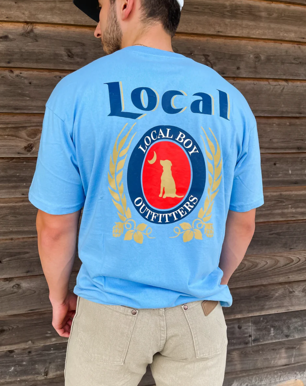 LOCAL BOY OUTFITTERS MILLER BLUE SHORT SLEEVE **