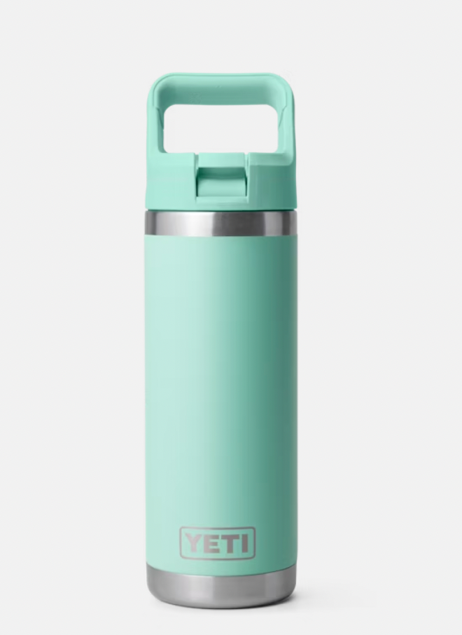 YETI RAMBLER 18 OZ STRAW BOTTLE SEAFOAM