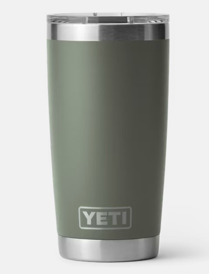 YETI RAMBLER 20 OZ TUMBLER MS CAMP GREEN