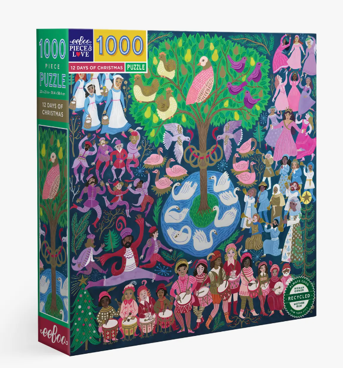 12 DAYS OF CHRISTMAS 1000 PIECE PUZZLE