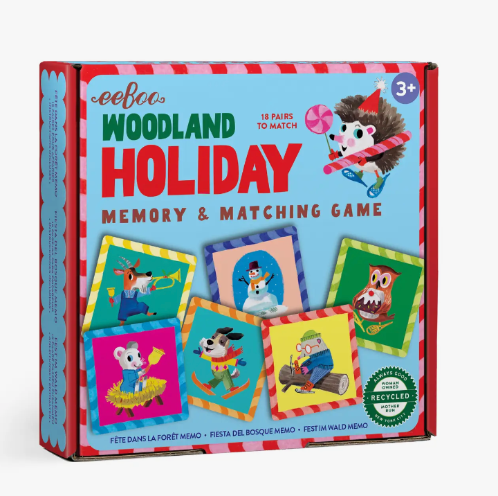 WOODLAND HOLIDAY LITTLE SQUARE MEMORY GAME