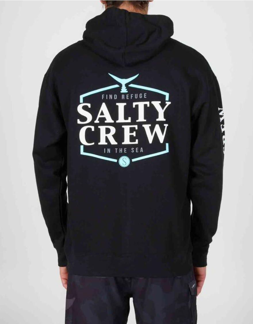 SALTY CREW SKIPJACK HOOD FLEECE BLACK