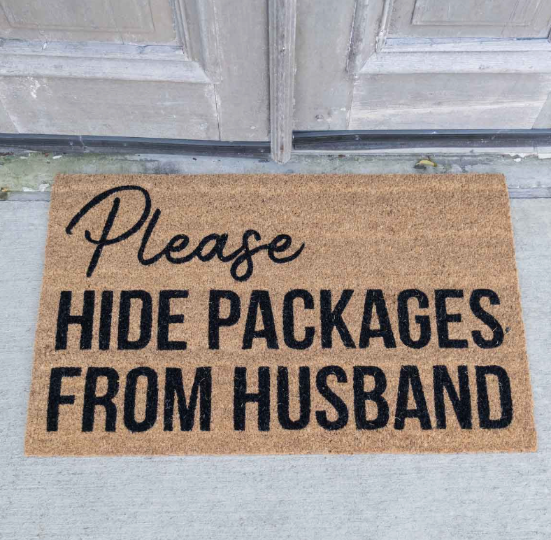 HIDE THE PACKAGES COIR DOORMAT NATURAL 30 X 18-IN STORE ONLY