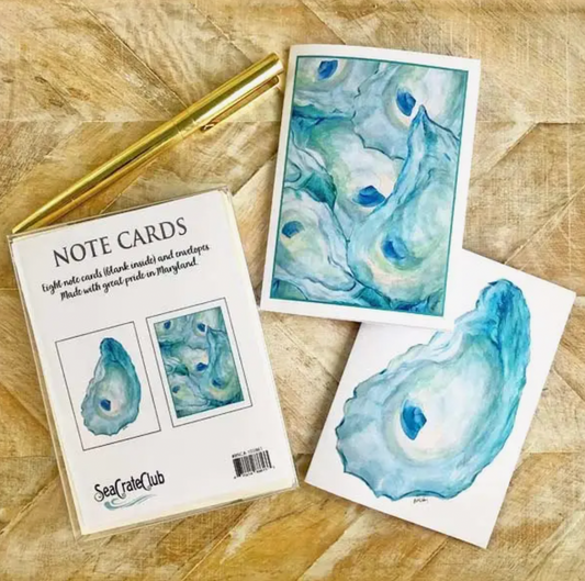 OYSTERS BOXED NOTE CARDS