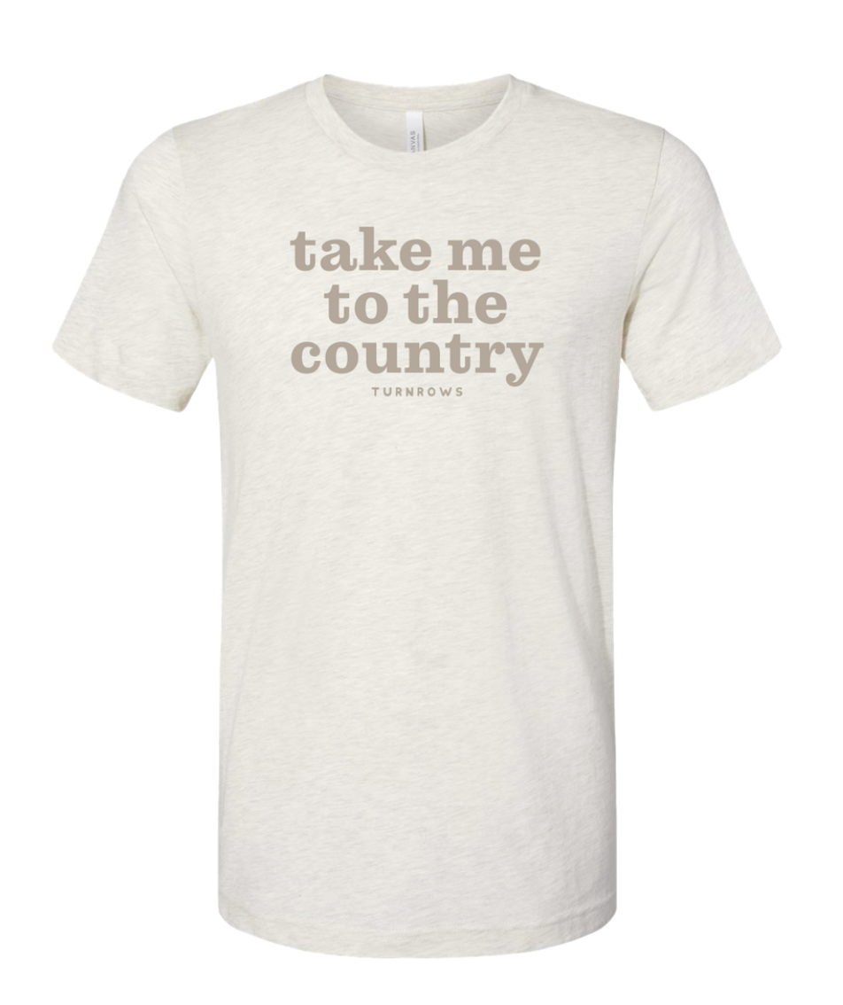 TURNROWS LADIES TAKE ME TO THE COUNTRY SHORT SLEEVE TEE
