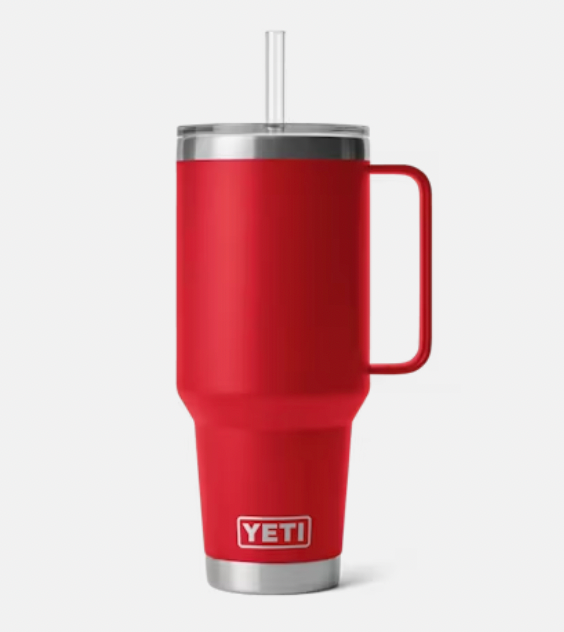 YETI RAMBLER 42 OZ STRAW MUG RESCUE RED