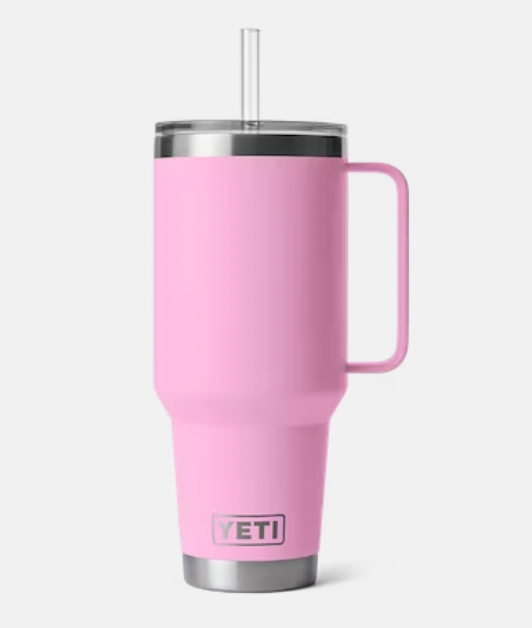 YETI RAMBLER 42 OZ STRAW MUG POWER PINK